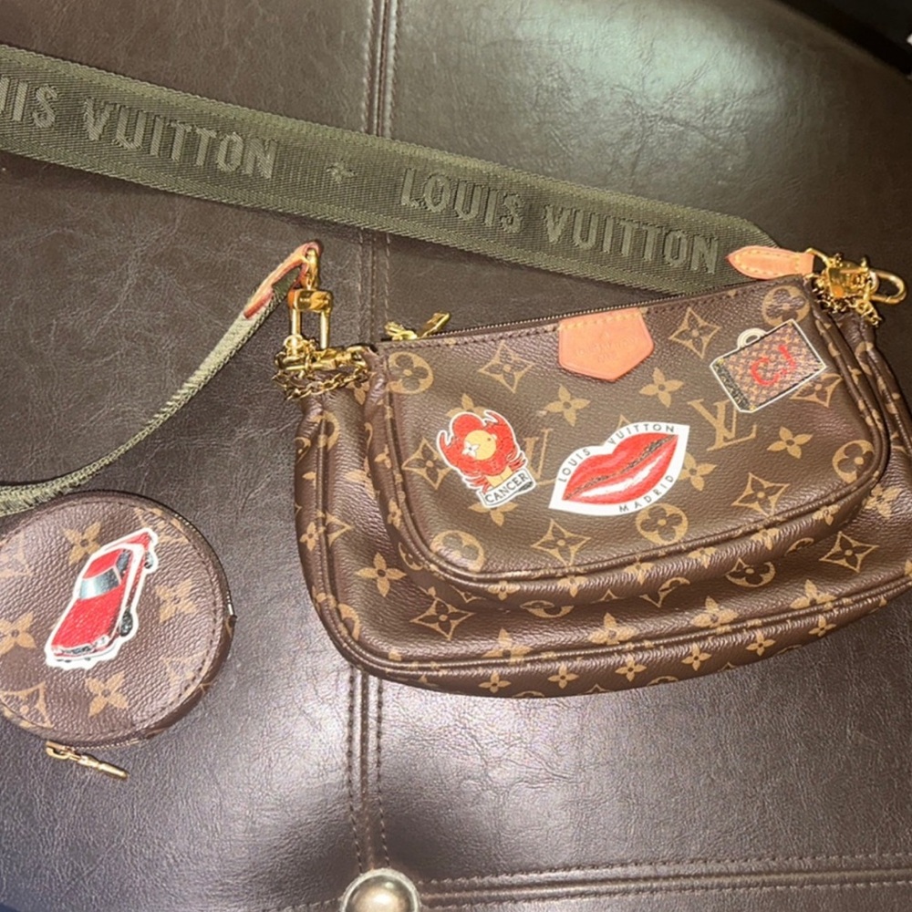 Louis Vuitton Brown Monogram Crossbody with Patches